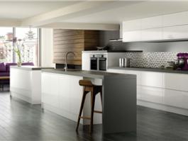 New Arrival White Lacquer Kitchen Cabinet PR-CLC21