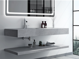 lacquar finish bathroom cabinet  