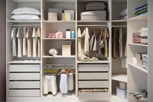 Pure solid wood open style wardrobe design-PR-BK058