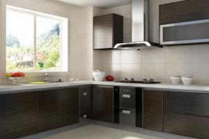 Handlesless Design sliding door kitchen cabinet design-PR-BK071