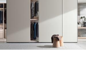 baby plastic solid wood wardrobe-AN075