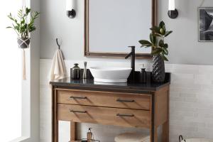 modern bathroom vanity set-AN092