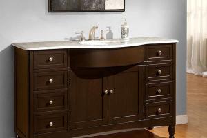 luxury bathroom vanity modern cabinet-AN095
