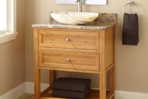 bathroom vanity set double sink-AN114