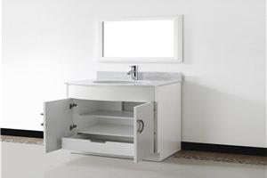 Customized manufacturer 3 layer tavel nylon material vanity bag makeup mirror vanity bathroom luxury wood vanity