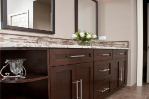 Marble Countertop Wall Mount Floating Cabinet Bathroom Vanity Cabinets with Sink-PR-BK129