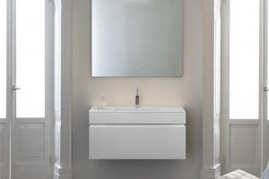 Black matte Color Wall Mounted Bathroom Vanity Cabinet with Mirror and Shelf for bathroom--PR-BK140