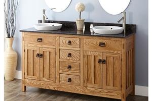 Solid Wood Bathroom vanity with mirror bathroom cabinet Make Up Bathroom Wash Cabinets 