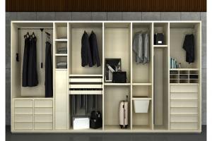 Clothes wardrobe modern design MDF wardrobe closet with mirror dressing tabl closet