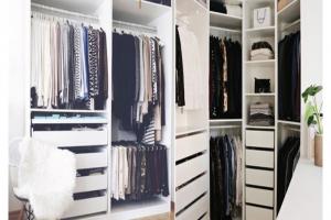 Melamine wardrobe bedroom MDF wardrobe closet with mirror dressing table