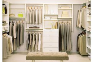 Customized modern design DIY free MDF wardrobe closet with mirror dressing table