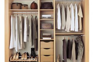Customized bedroom furniture closet system clothes storage cabinet wardrobe modern wooden white wardrobes