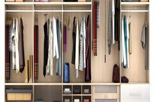 Bedroom furniture closet system clothes storage cabinet wardrobe modern wooden white wardrobes - 副本