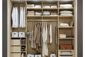 Modern Wardrobe Wooden Walking Closet Bedroom Customized Wardrobe Cabinet