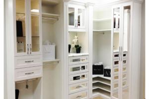 Factory modern mdf sliding door glass furniture bedroom walk in wardrobe design customize 